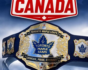 Toronto Maple Leafs-titelriem Wrestling Championship-titelriem volwassen maat leer wwe replica fandu-riemen wwf iwgp nwa wbc wba wbo