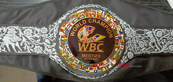 New Wbc Mestizo Mayo 2021 Championship Boxing Belt Replica High Quality leather wwe replica fandu belts wwf iwgp nwa wbc wba wbo