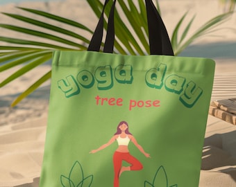 Yoga Tote Bag, Gift Yoga Lovers, Yoga Training Bag, Meditation Yoga Zen, Gym Training Bag, friend gift, Beach Tote Bag, Yoga Postures