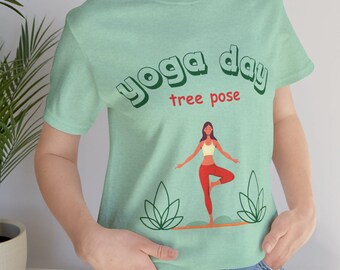 Yoga T-shirt, Meditation Zen Gift, Yoga Postures
