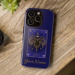 Personalized Aries Zodiac iPhone Case: Custom Horoscope Astrology Cover