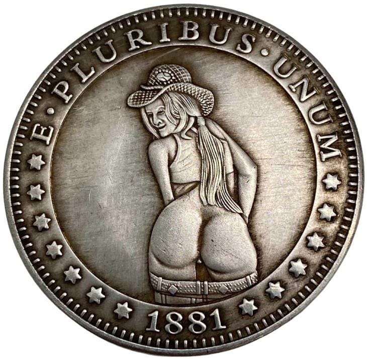 銀貨　アメリカ1885年リバティ　エ・プルリブス・ウヌム 　イーグル　大型硬貨 1885 E PLURIBUS UNUM LIBERTY~EAGLE ONE DOLLAR SILVER COIN
