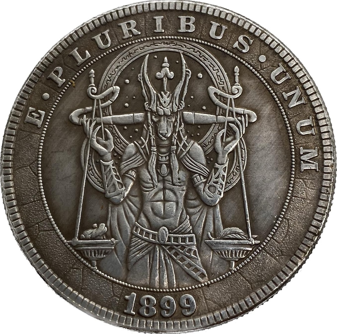 1899年ファンタジードルコイン、神の図の複製 - Etsy 日本