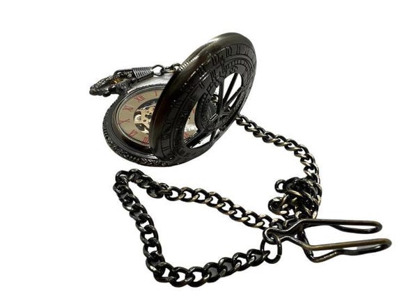 Prague Astronomical Clock Inspired Mechanical Pocket Watch - Main Image