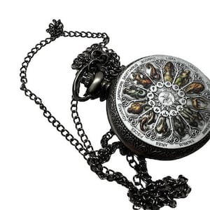 Stylowy zegarek kieszonkowy z kwarcowym znakiem zodiaku - elegancki zegarek astrologiczny