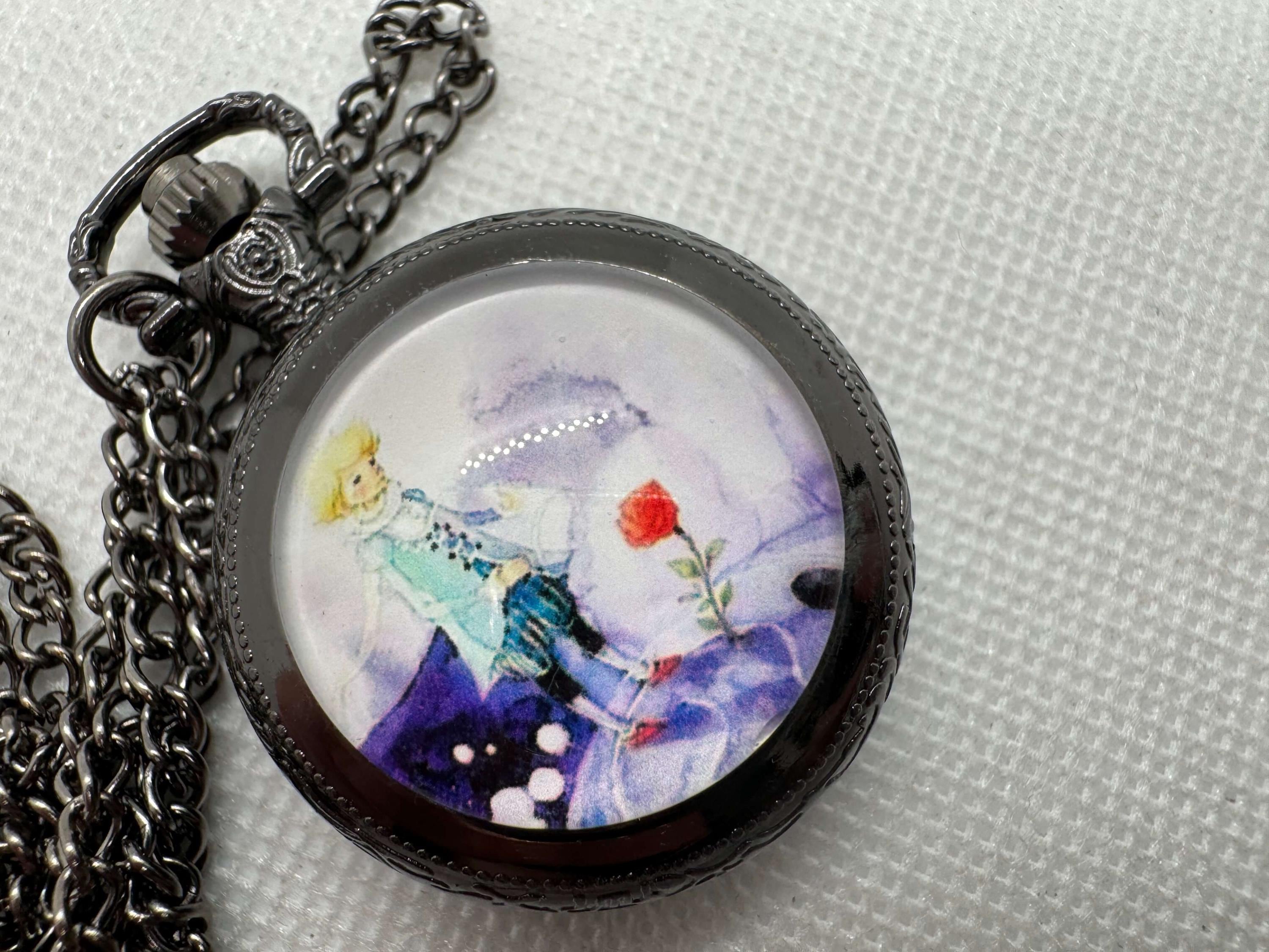 Reloj de bolsillo inspirado en El Principito: un elegante reloj literario