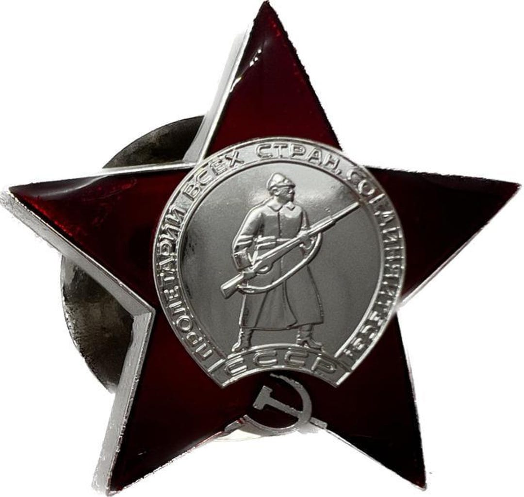 ソ連の赤星勲章のレプリカ：完璧なデザインの第二次世界大戦の勲章