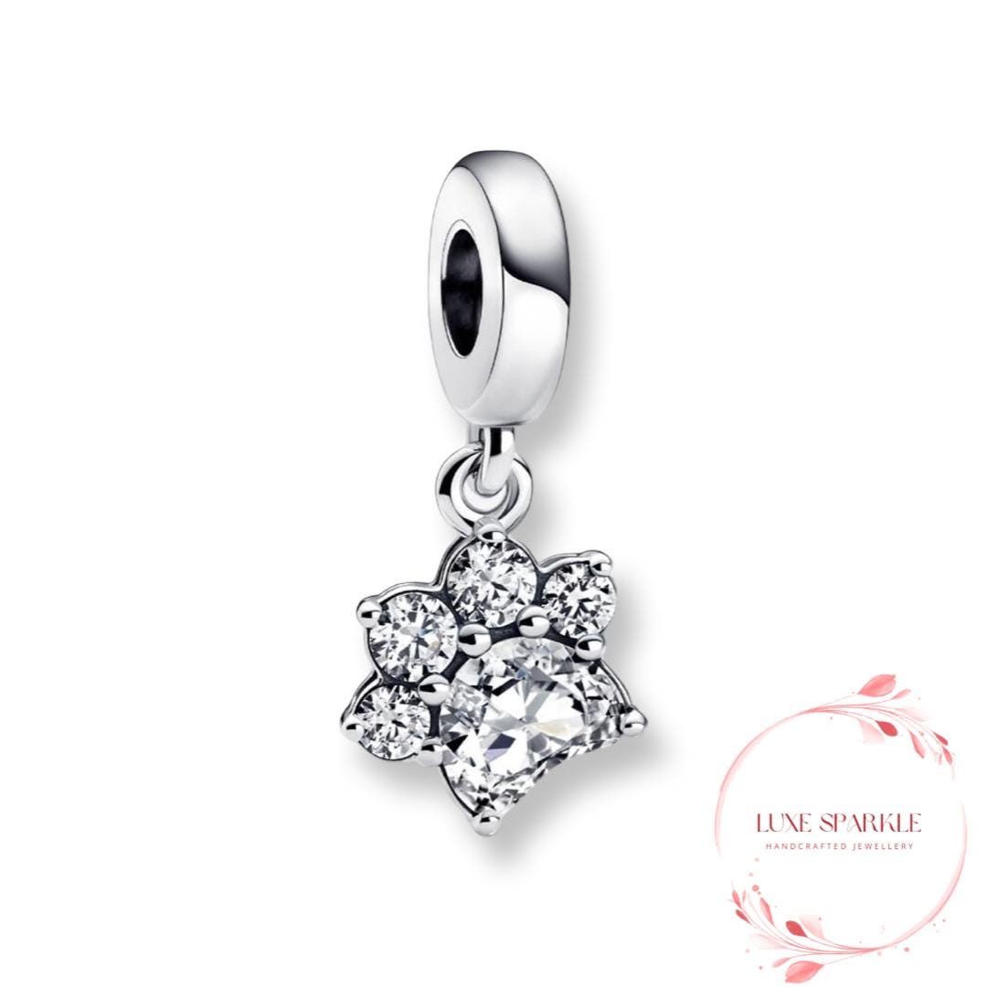 Hollow Paw Charm For Snake Chain Bracelets - European Style Jewelry Spacer