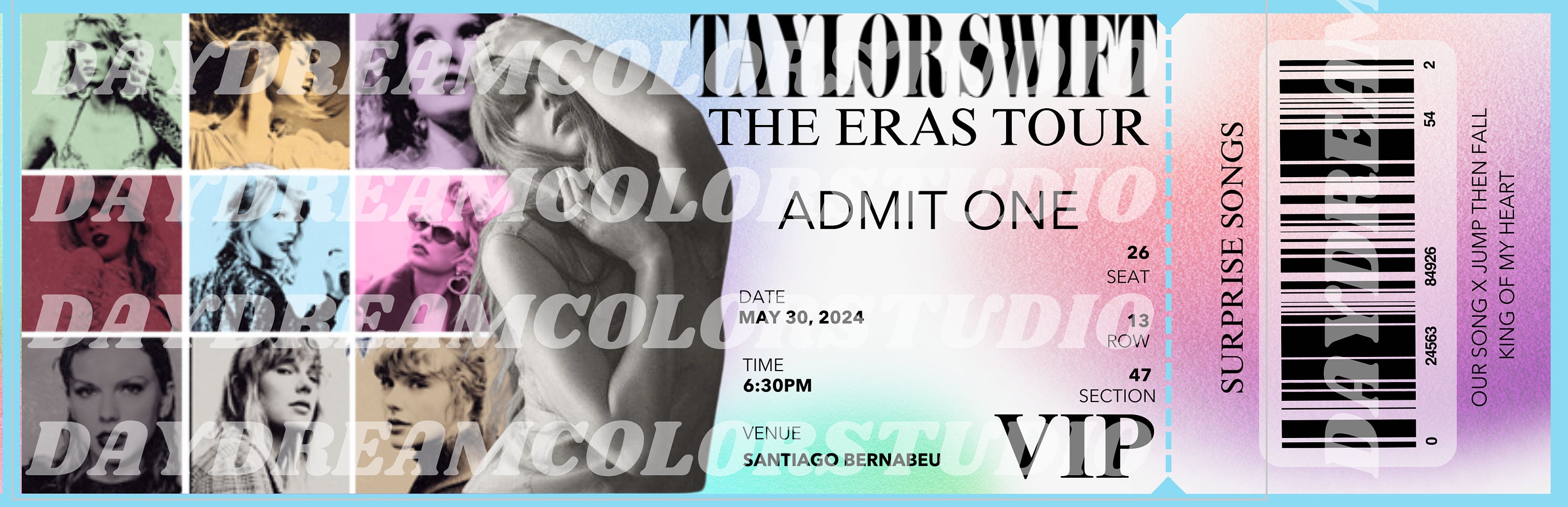 Taylor Swift VIP Goods Ticket & Small Box 2024 Only B00 | eBay