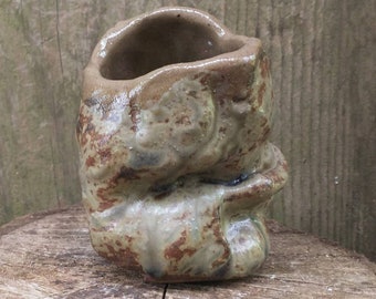 Bag Cup: Ash whiskey cup by Joel Patton