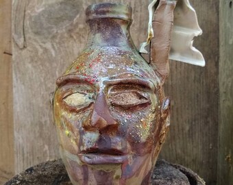 Ash /& Green Devil FACE JUG by Joel Patton 2020