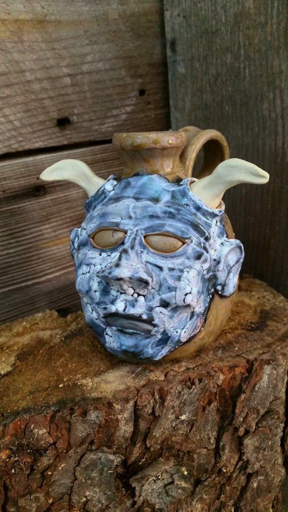 Ash /& Green Devil FACE JUG by Joel Patton 2020