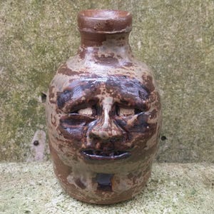 Worried face jug by Joel Patton