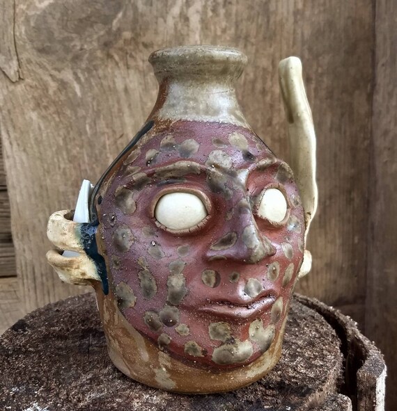 Ash /& Green Devil FACE JUG by Joel Patton 2020