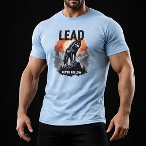 Lone Wolf Full Moon Graphic Tee: Outdoor Adventure Streetwear