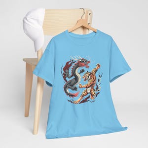 Dragon and Tiger Kung Fu Art Shirt: Asian Graphic Tee