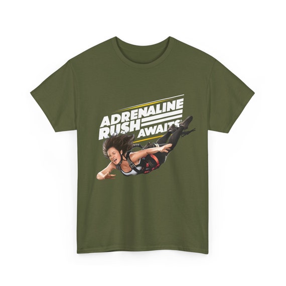 Bungee Jumper T-shirt: Adrenaline Rush Heavy Cotton Tee - Etsy