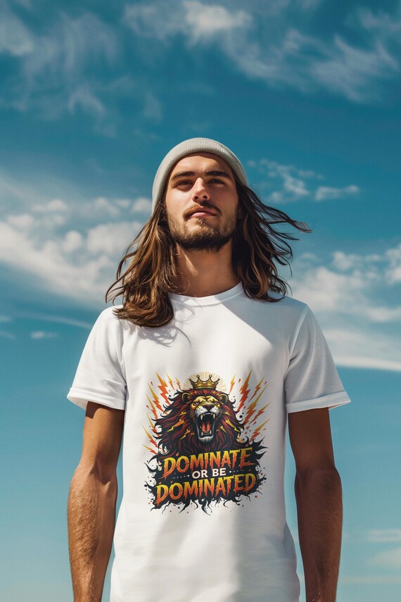 Roaring Lion Graphic Tee: Dominate Gym Shirt