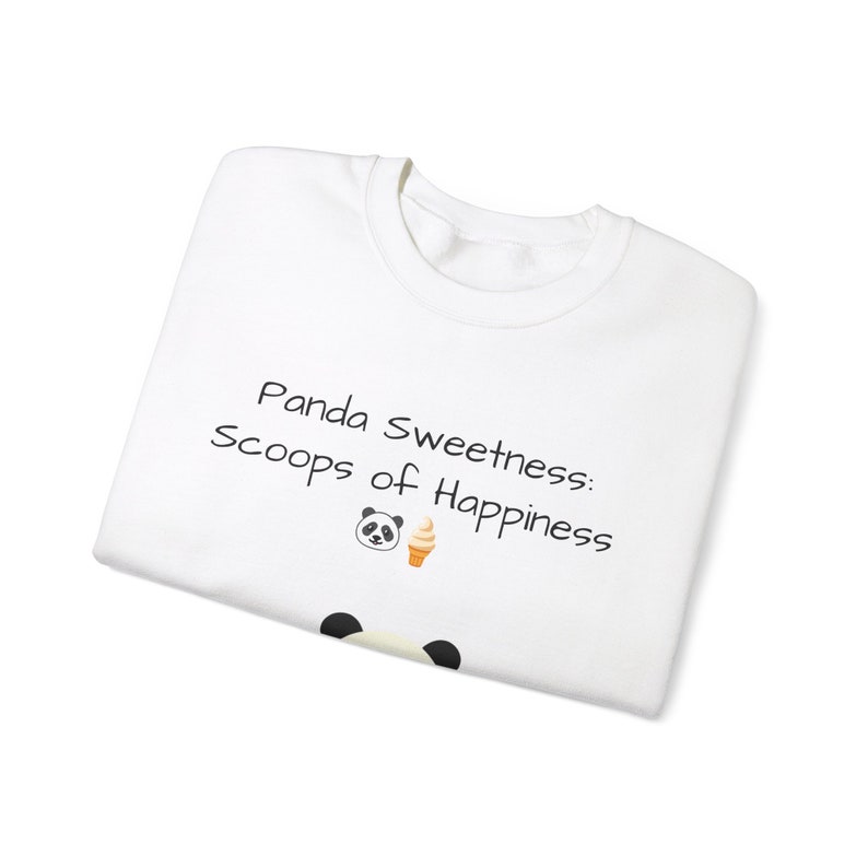 Cute Women white color Sweatshirt featuring an adorable panda design. Perfect for panda lovers, animal enthusiasts, and cozy fashion. Ideal for casual outings, lounging at home, and expressing panda appreciation.