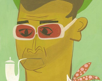 Eugene and Chuckwagon. Limited edition print by Matte Stephens.