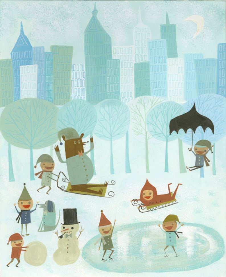 Winter in NYC. Limited edition print by Matte Stephens. image 1