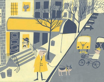 Greenwich Village  Limited edition print by Matte Stephens.