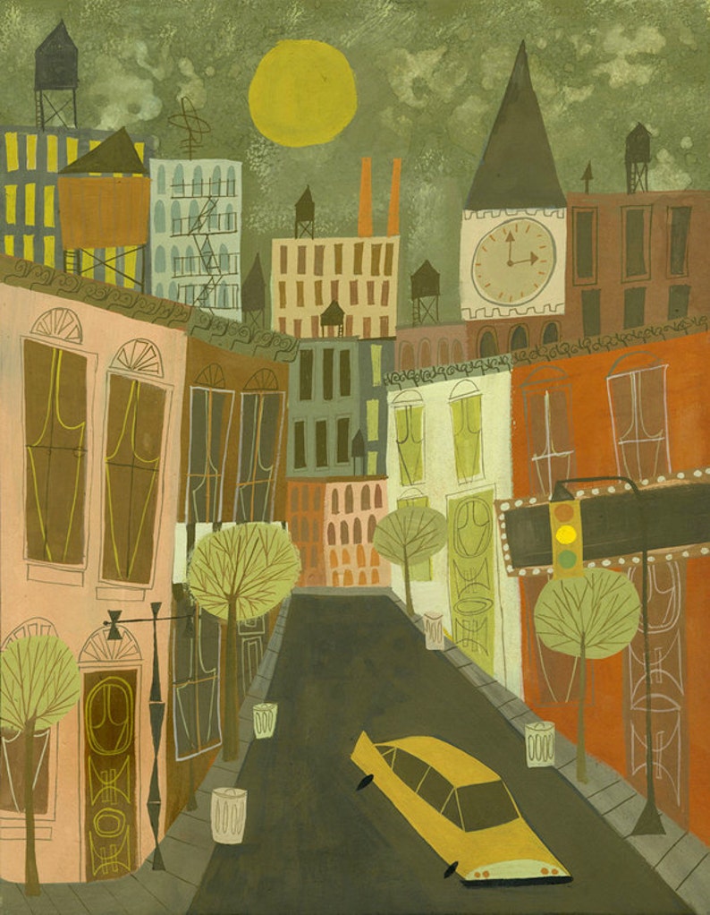 Greenwich Village. Limited edition print by Matte Stephens. image 1
