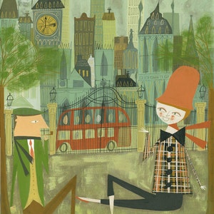 London. Limited edition print by Matte Stephens.