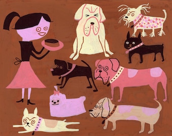 Dog Mom. Limited edition print by Matte Stephens.
