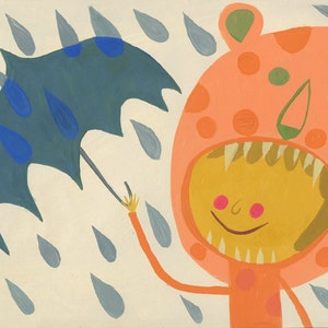 Weather girl.  Limited edition print by Matte Stephens.