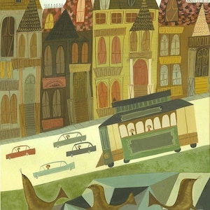 San Francisco.  Limited edition print by Matte Stephens.