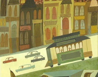 San Francisco.  Limited edition print by Matte Stephens.