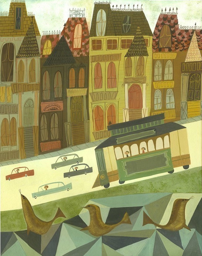 San Francisco. Limited edition print by Matte Stephens. image 1