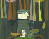 Riding Home.  Limited edition print by Matte Stephens.