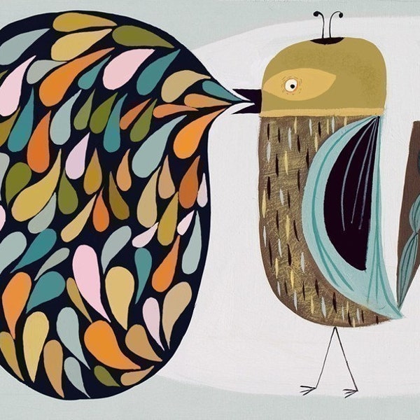 Charlie Bird.  Open edition print by Matte Stephens.