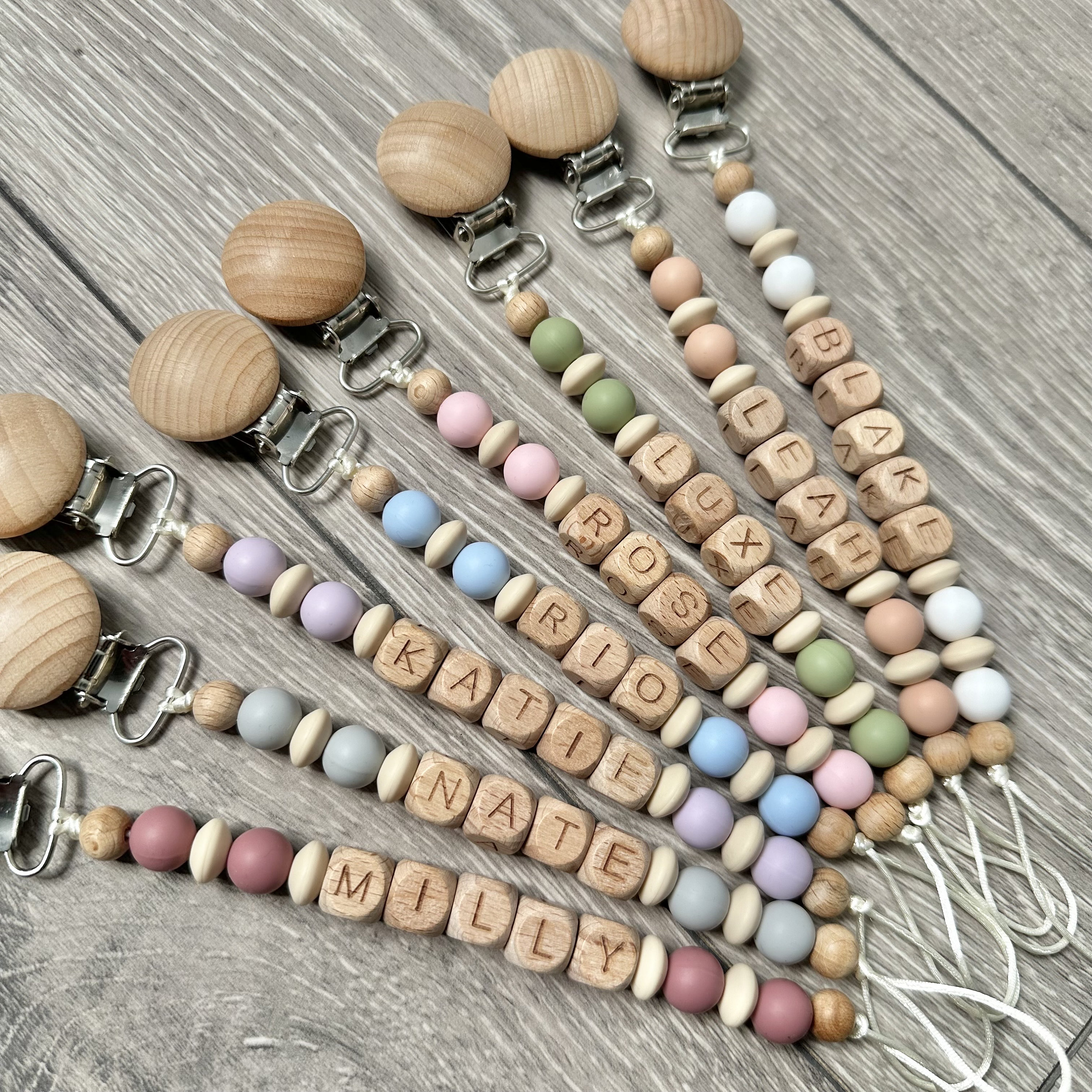 Diy Pacifier Holder Beads Pacifier Clips Chain Silicone Beads BPA