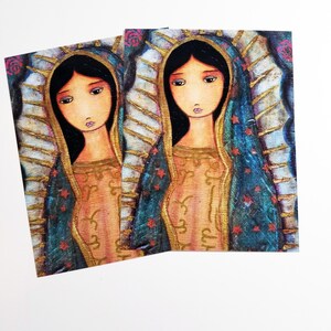 Virgen de Guadalupe - Juego de 2 Tarjetas de Felicitación con Sobres