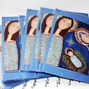 Natividad de la Virgen - Set de 7 tarjetas de felicitación con sobres