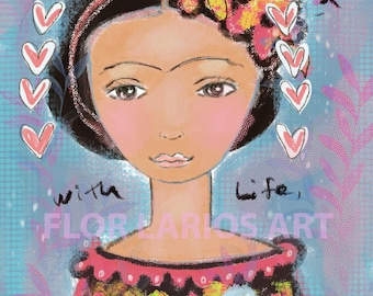 Fall in Love -  Art Print 5 x 7 inches