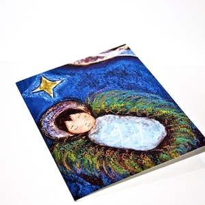 Bambino Gesù che dorme - Set di 2 biglietti di auguri con buste