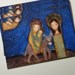 A Fuga para o Egito - Conjunto de 2 Cartões de Felicitações com Envelopes