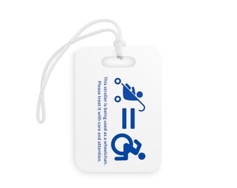 Stroller Equals Wheelchair Tag, Stroller Tag, Wheelchair Tag, Special Needs, Autism, Travel