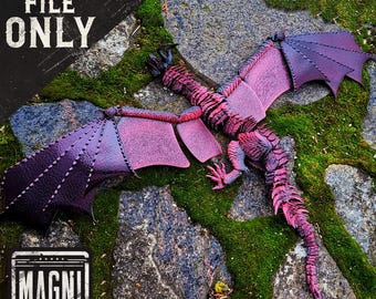 Dragón Diabolus articulado STL [PARA IMPRESIÓN 3D]