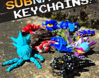 Subnautica Mini Flexi Keychains