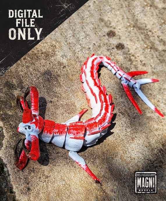 Articulated Reaper Leviathan STL - Subnautica [FOR 3D PRINTING