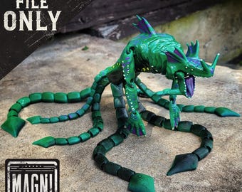 Articulated Sea Dragon Leviathan STL - Subnautica [FOR 3D PRINTING]