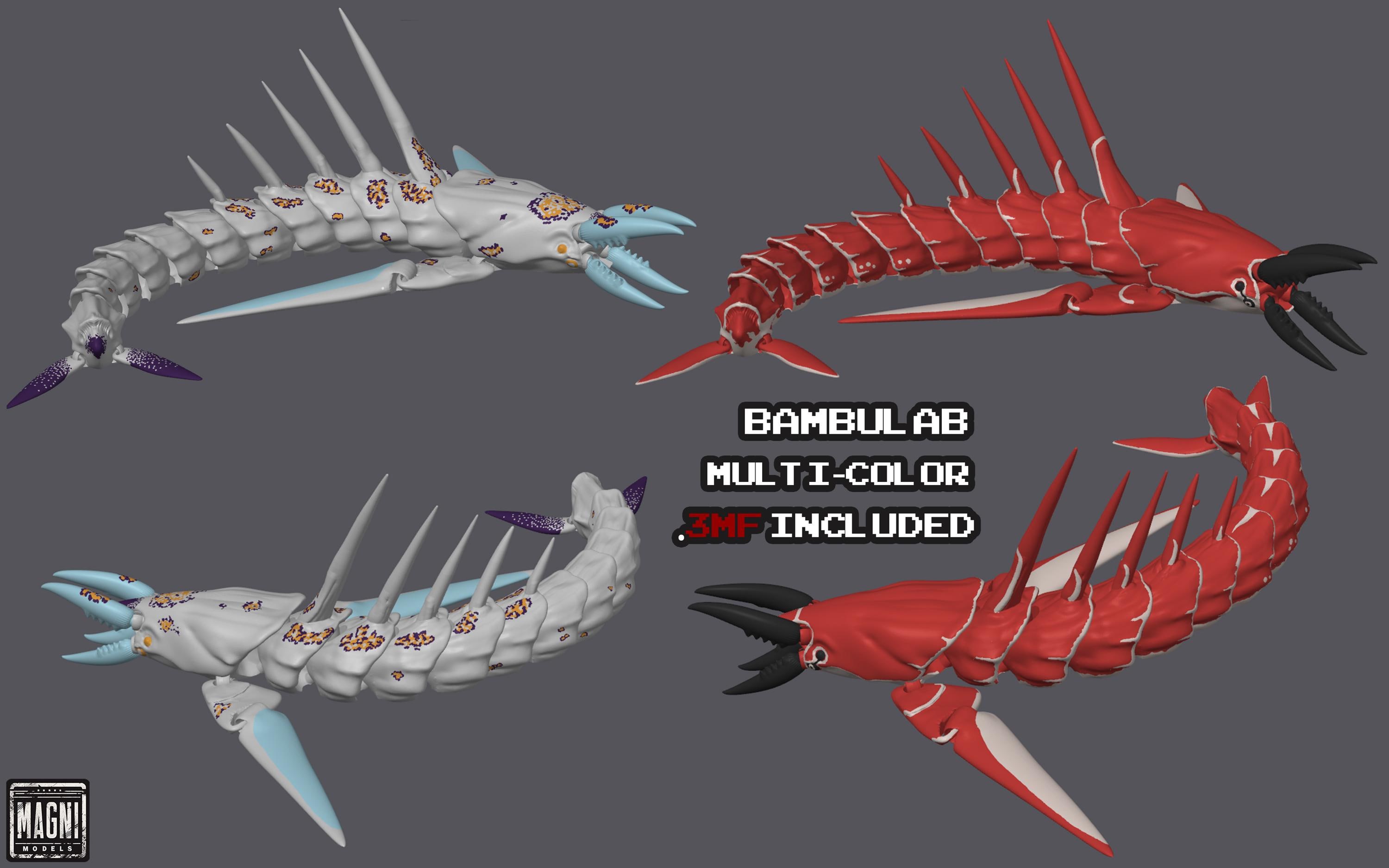 関節式鋏角質リヴァイアサン STL - Subnautica: Below Zero [3D