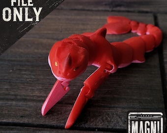 Articulated Red Bluster STL - The Sea Beast [FOR 3D PRINTING]