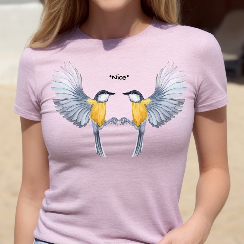 Happy Bird Tee- Rose Marle