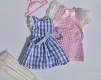Bratz handmade dress clothes pink blue dress for bratz dolls clothes only